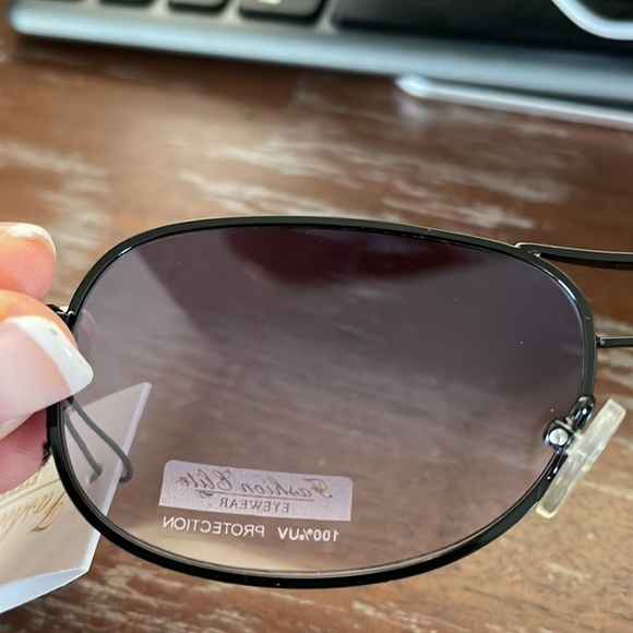 Fashion Elite black metallic full rim sunglasses NWT - Picture 7 of 16